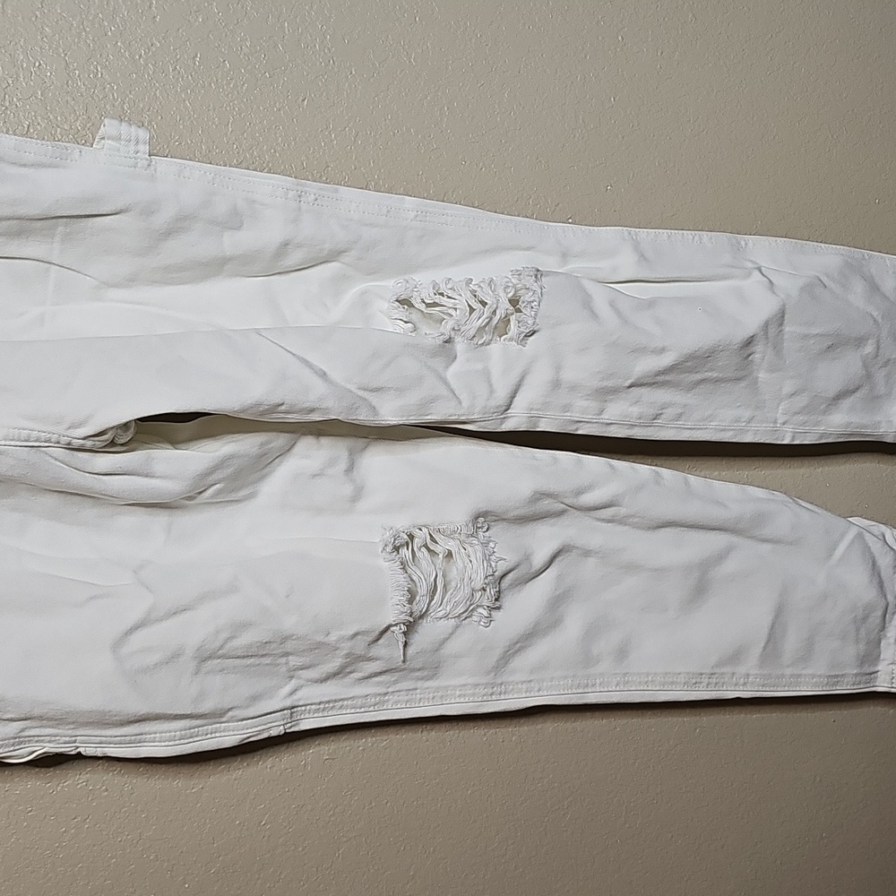 NWT Sandrine Rose Small Women's White Denim Overalls - Picture 4 of 10